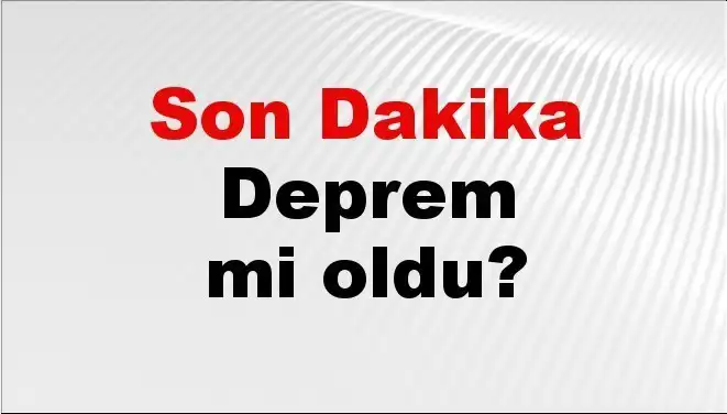 Kütahya'da Son Dakika Deprem! Nerede ve Ne Şiddette Oldu?