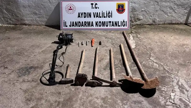 Aydın’da Kaçak Kazı Operasyonunda Suçüstü Yapılan Şok Gelişme!