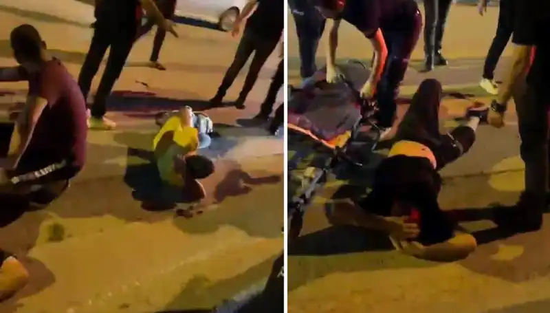Otomobilden Açılan Ateşte İki Kişi Yaralandı, Panic Kıyameti Yaşandı
